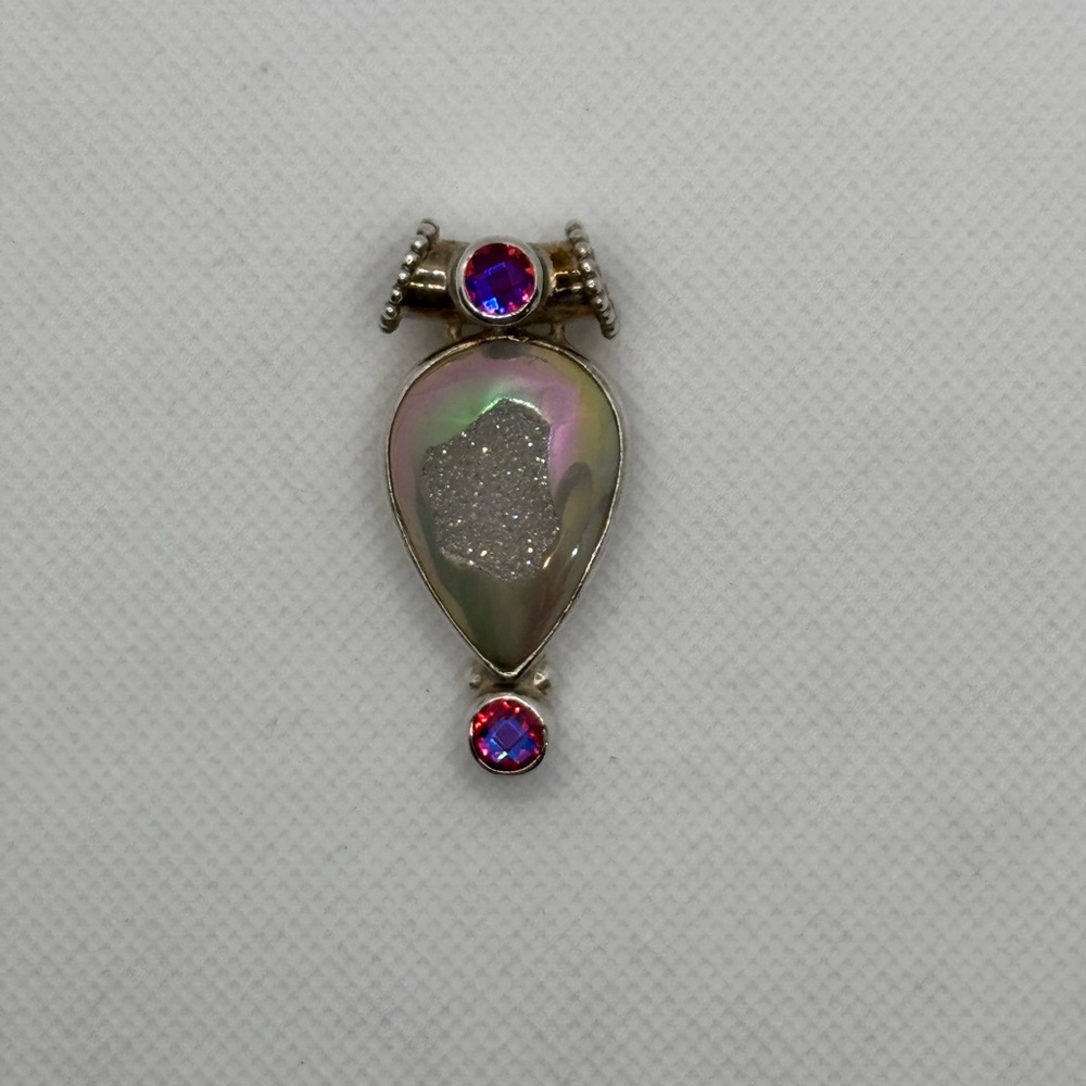 Sajen Necklace slide pendant Sterling Silver